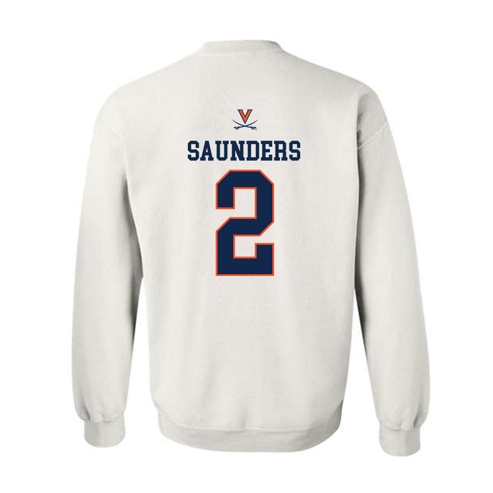 Virginia - NCAA Men's Basketball : Elijah Saunders - Replica Shersey Crewneck Sweatshirt