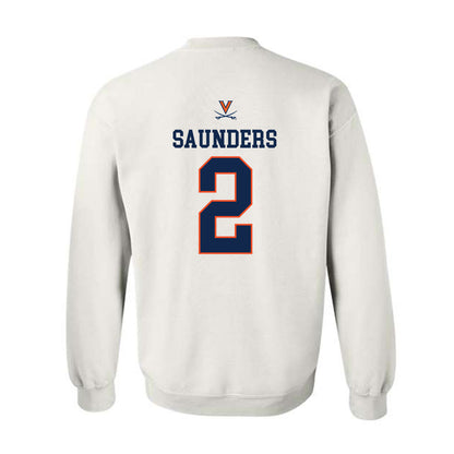 Virginia - NCAA Men's Basketball : Elijah Saunders - Replica Shersey Crewneck Sweatshirt