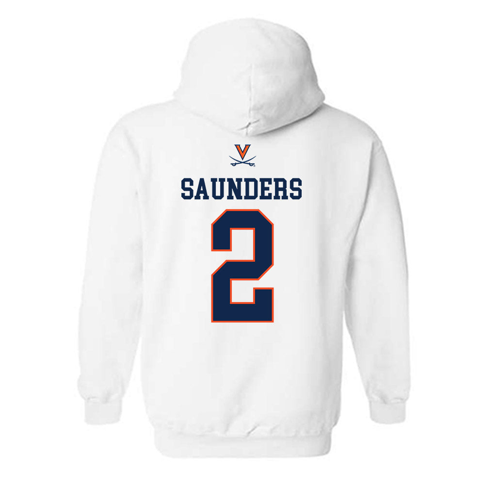 Virginia - NCAA Men's Basketball : Elijah Saunders - Replica Shersey Hooded Sweatshirt