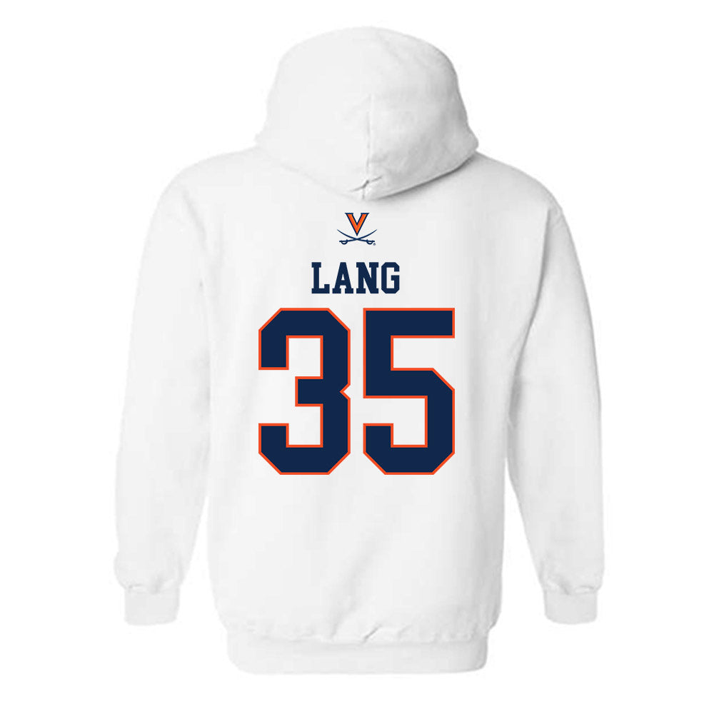 Virginia - NCAA Men's Basketball : Carter Lang - Replica Shersey Hooded Sweatshirt