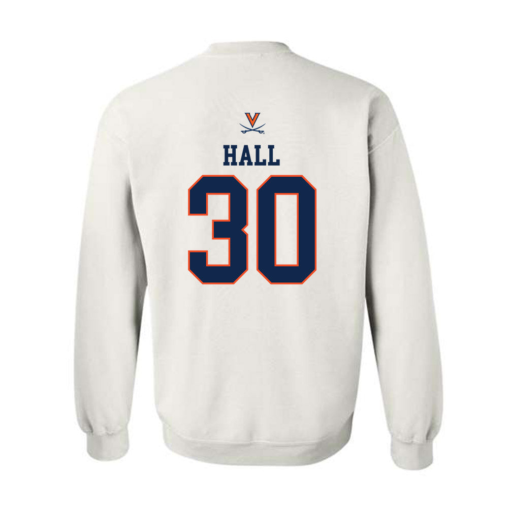 Virginia - NCAA Men's Basketball : Dallin Hall - Replica Shersey Crewneck Sweatshirt-1