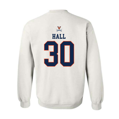 Virginia - NCAA Men's Basketball : Dallin Hall - Replica Shersey Crewneck Sweatshirt-1