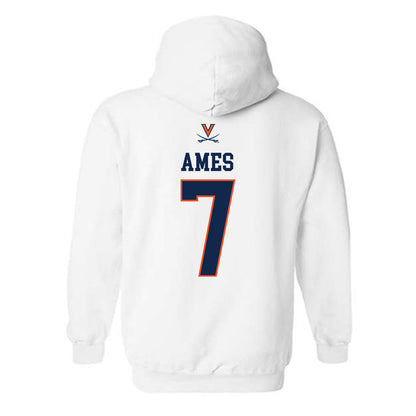 Virginia - NCAA Men's Basketball : Darrin Ames - Replica Shersey Hooded Sweatshirt