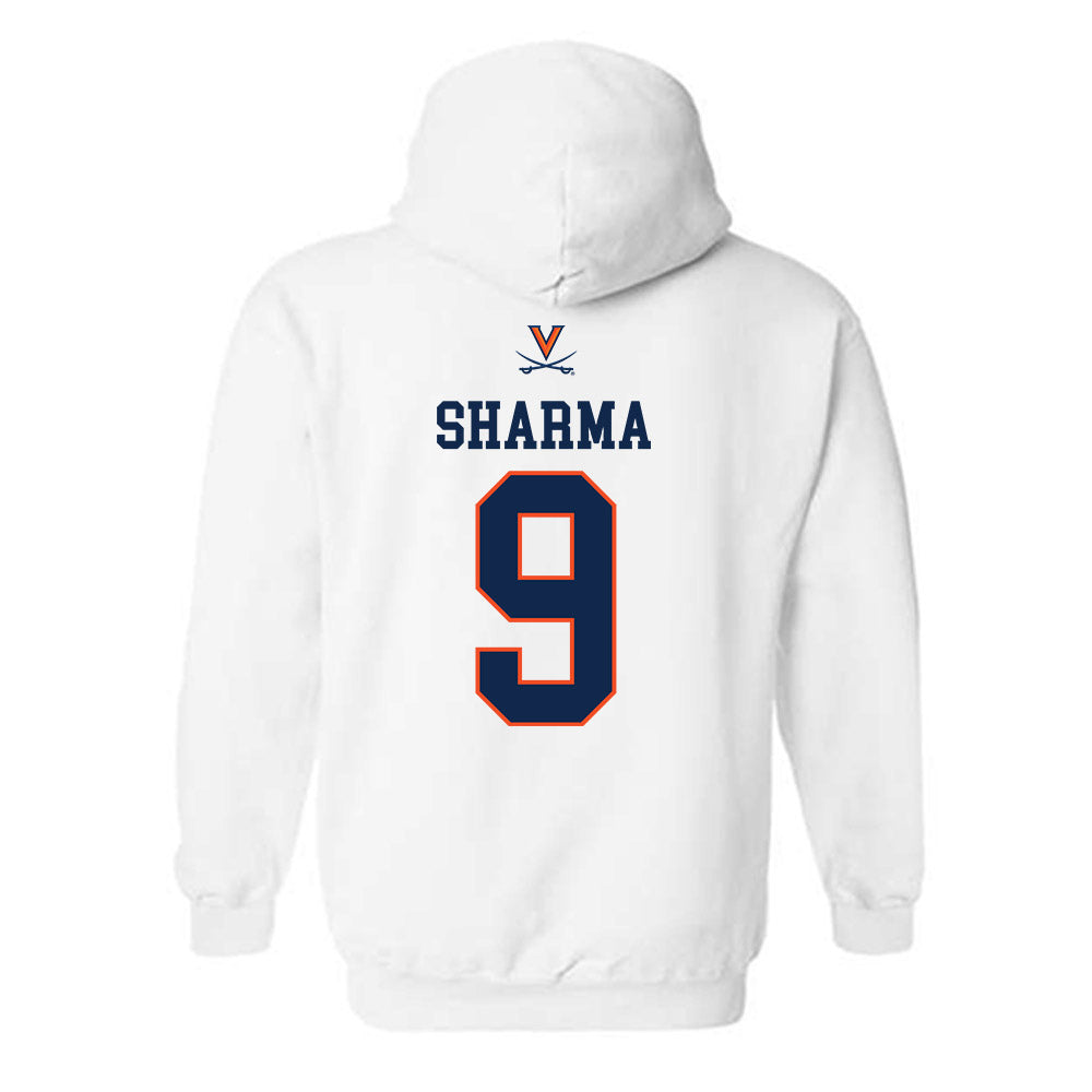 Virginia - NCAA Men's Basketball : Ishan Sharma - Replica Shersey Hooded Sweatshirt