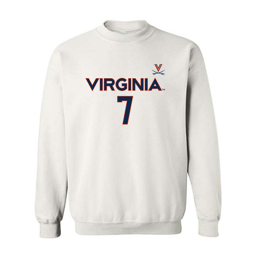 Virginia - NCAA Men's Basketball : Darrin Ames - Replica Shersey Crewneck Sweatshirt