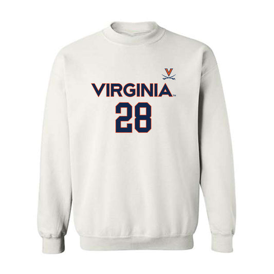Virginia - NCAA Men's Basketball : Thijs De Ridder - Replica Shersey Crewneck Sweatshirt-0