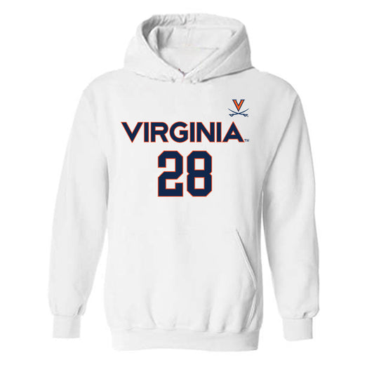 Virginia - NCAA Men's Basketball : Thijs De Ridder - Replica Shersey Hooded Sweatshirt-0