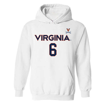 Virginia - NCAA Men's Basketball : Jacari White - Replica Shersey Hooded Sweatshirt-0
