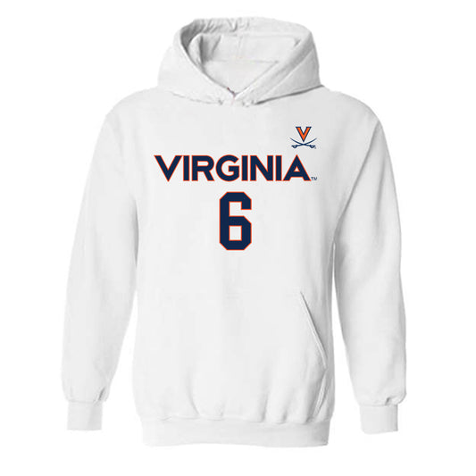 Virginia - NCAA Men's Basketball : Jacari White - Replica Shersey Hooded Sweatshirt-0
