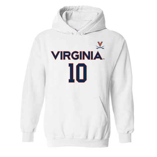 Virginia - NCAA Women's Basketball : Casey Valenti-Paea - Replica Shersey Hooded Sweatshirt