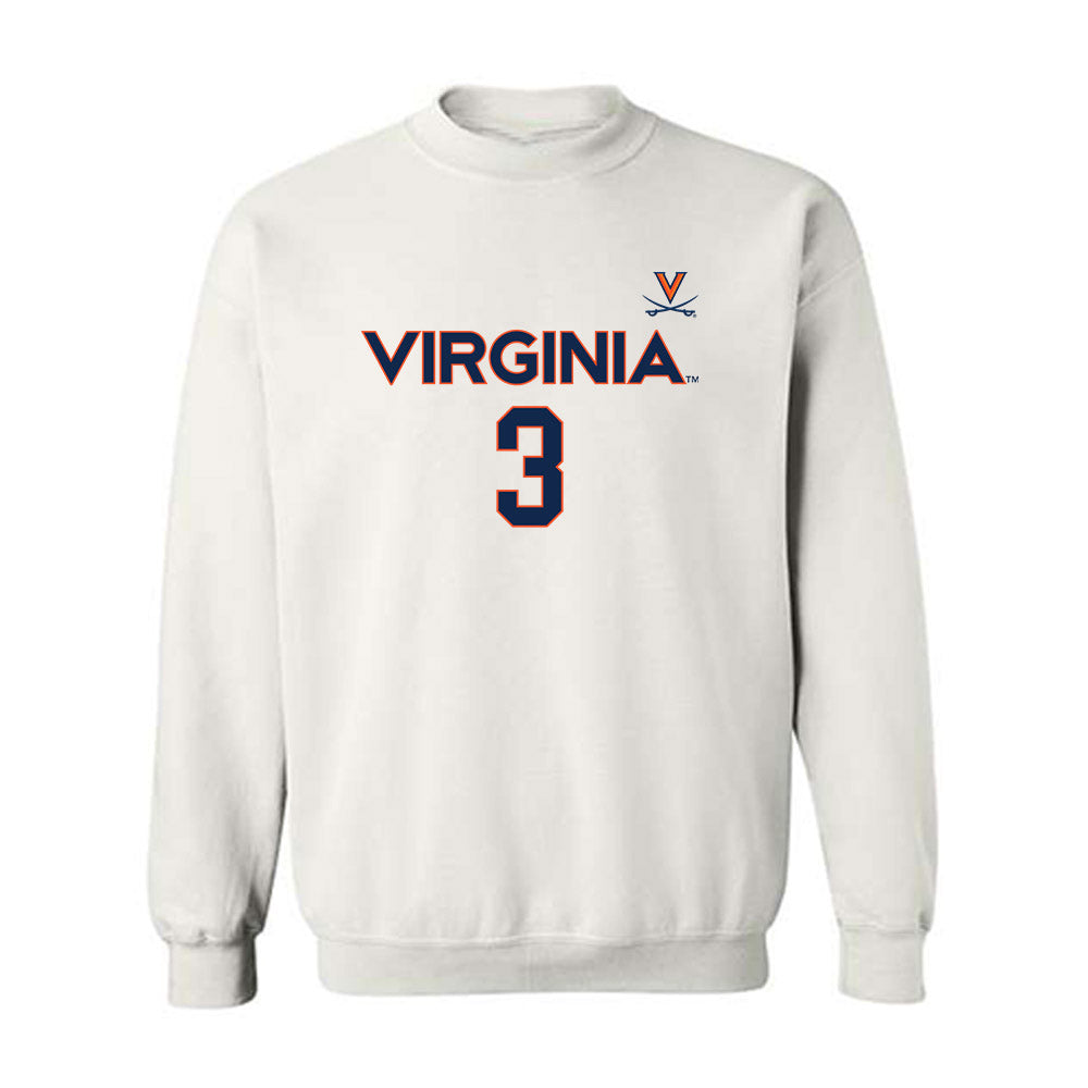 Virginia - NCAA Women's Basketball : Gabrielle White - Replica Shersey Crewneck Sweatshirt-0