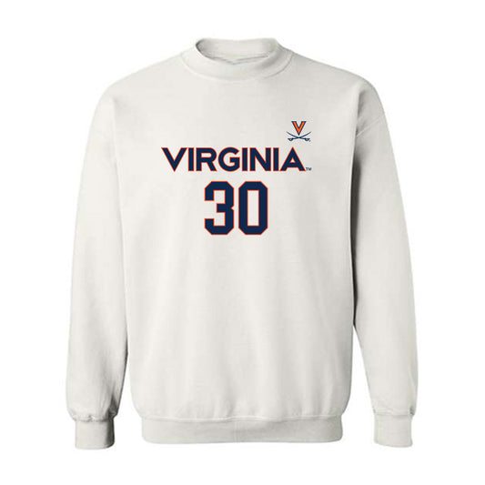Virginia - NCAA Men's Basketball : Dallin Hall - Replica Shersey Crewneck Sweatshirt-0