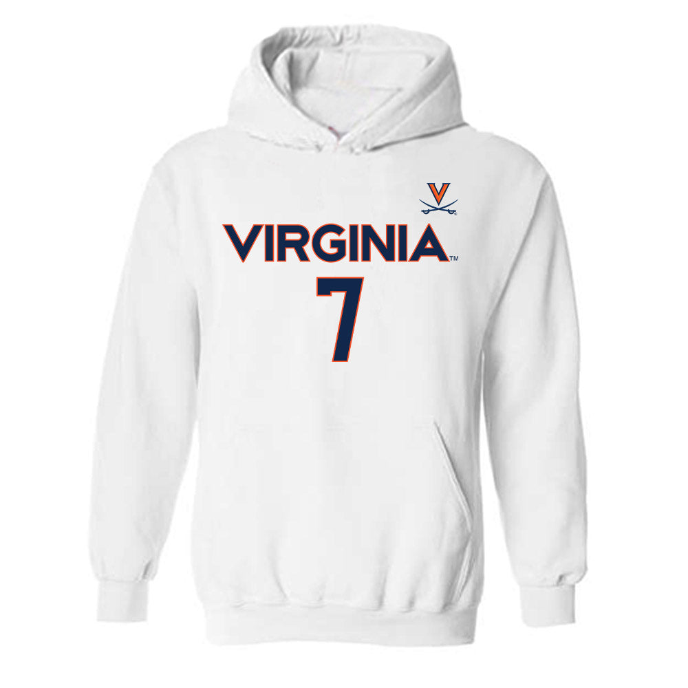 Virginia - NCAA Men's Basketball : Darrin Ames - Replica Shersey Hooded Sweatshirt