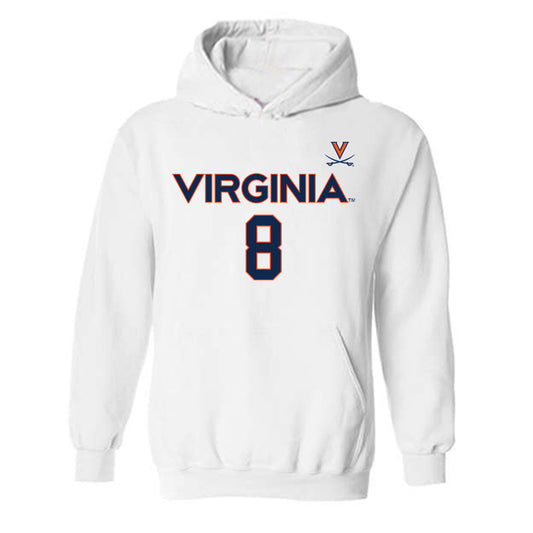 Virginia - NCAA Men's Basketball : Bryce Walker - Replica Shersey Hooded Sweatshirt