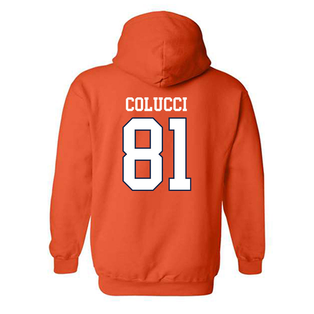 Virginia - NCAA Men's Lacrosse : Thomas Colucci - Hooded Sweatshirt Replica Shersey