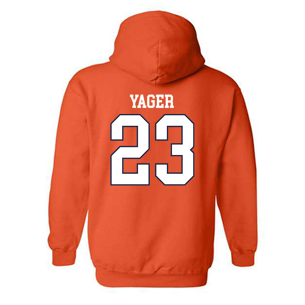 Virginia - NCAA Men's Lacrosse : Chase Yager - Hooded Sweatshirt Replica Shersey