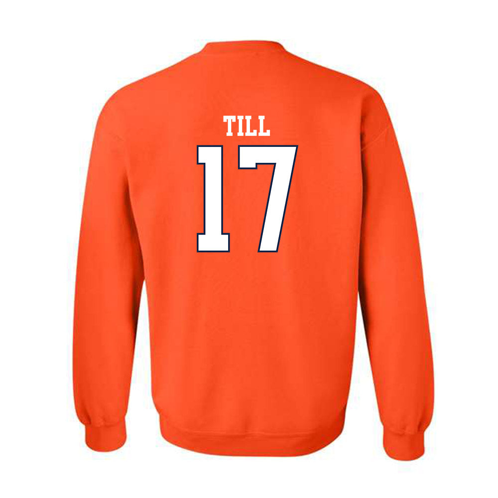 Virginia - NCAA Men's Lacrosse : Macklin Till - Crewneck Sweatshirt Replica Shersey