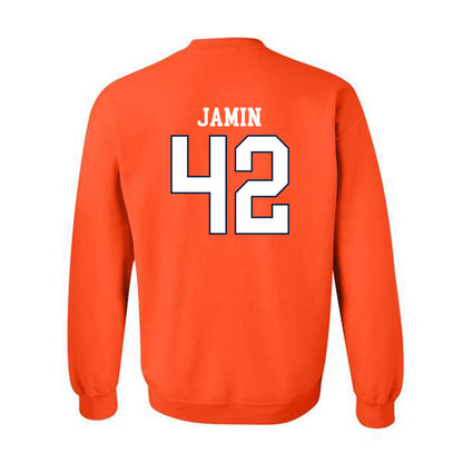 Virginia - NCAA Men's Lacrosse : Luke Jamin - Replica Shersey Crewneck Sweatshirt-1