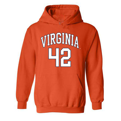 Virginia - NCAA Men's Lacrosse : Luke Jamin - Replica Shersey Hooded Sweatshirt-0