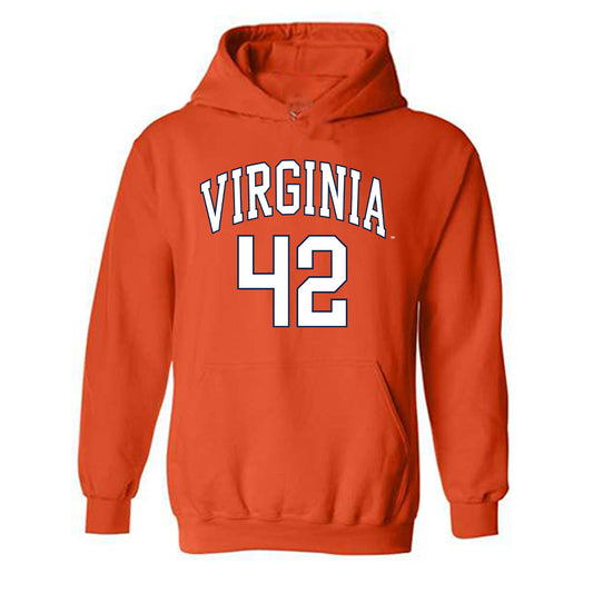 Virginia - NCAA Men's Lacrosse : Luke Jamin - Replica Shersey Hooded Sweatshirt-0