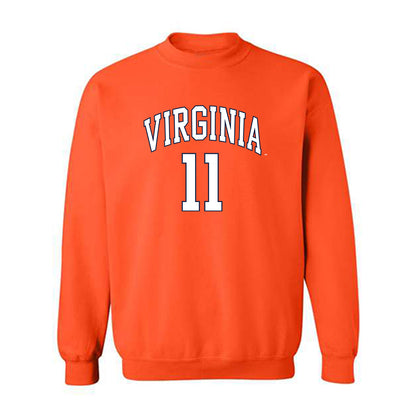 Virginia - NCAA Men's Lacrosse : Caulley Deringer - Crewneck Sweatshirt Replica Shersey