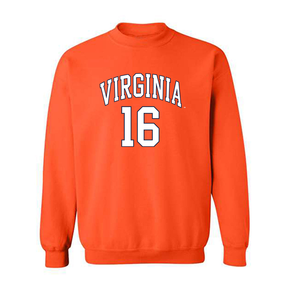 Virginia - NCAA Men's Lacrosse : George Fulton - Crewneck Sweatshirt Replica Shersey