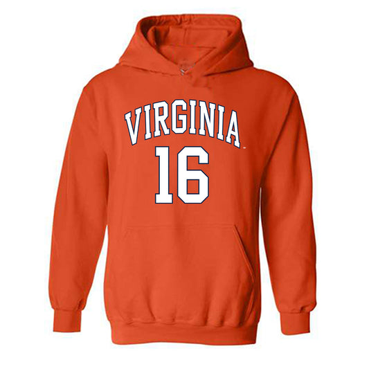 Virginia - NCAA Men's Lacrosse : George Fulton - Hooded Sweatshirt Replica Shersey