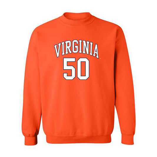 Virginia - NCAA Men's Lacrosse : Tucker Mullen - Replica Shersey Crewneck Sweatshirt-0