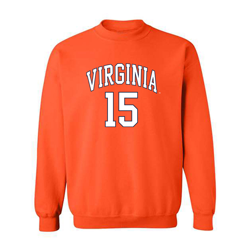 Virginia - NCAA Men's Lacrosse : Michael Prestipino - Crewneck Sweatshirt Replica Shersey