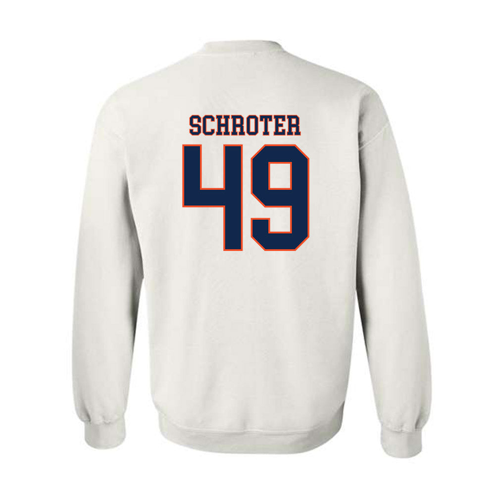 Virginia - NCAA Men's Lacrosse : John Schroter - Crewneck Sweatshirt Replica Shersey