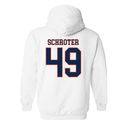 Virginia - NCAA Men's Lacrosse : John Schroter - Hooded Sweatshirt Replica Shersey