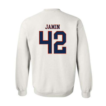 Virginia - NCAA Men's Lacrosse : Luke Jamin - Replica Shersey Crewneck Sweatshirt-1