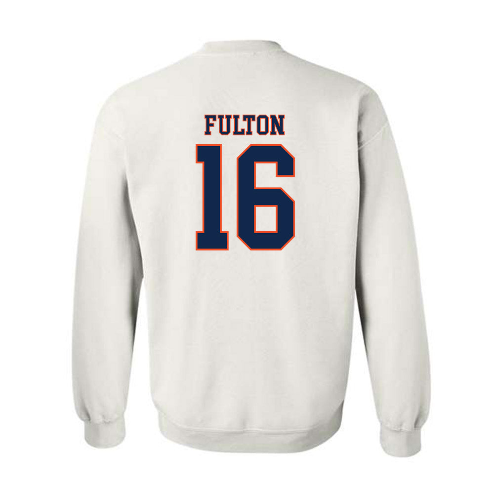 Virginia - NCAA Men's Lacrosse : George Fulton - Crewneck Sweatshirt Replica Shersey