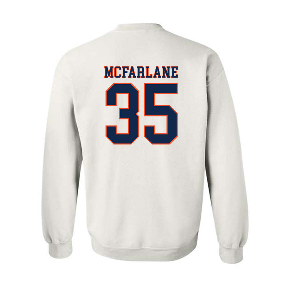 Virginia - NCAA Men's Lacrosse : Burke McFarlane - Crewneck Sweatshirt Replica Shersey