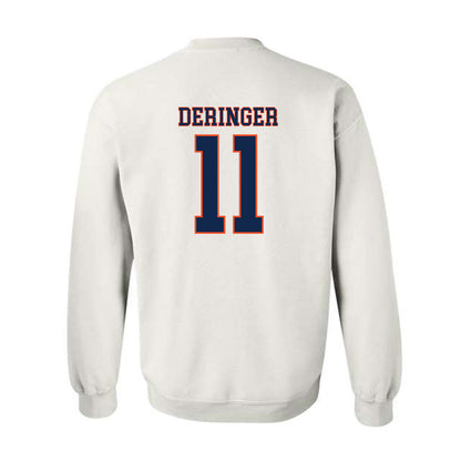 Virginia - NCAA Men's Lacrosse : Caulley Deringer - Crewneck Sweatshirt Replica Shersey