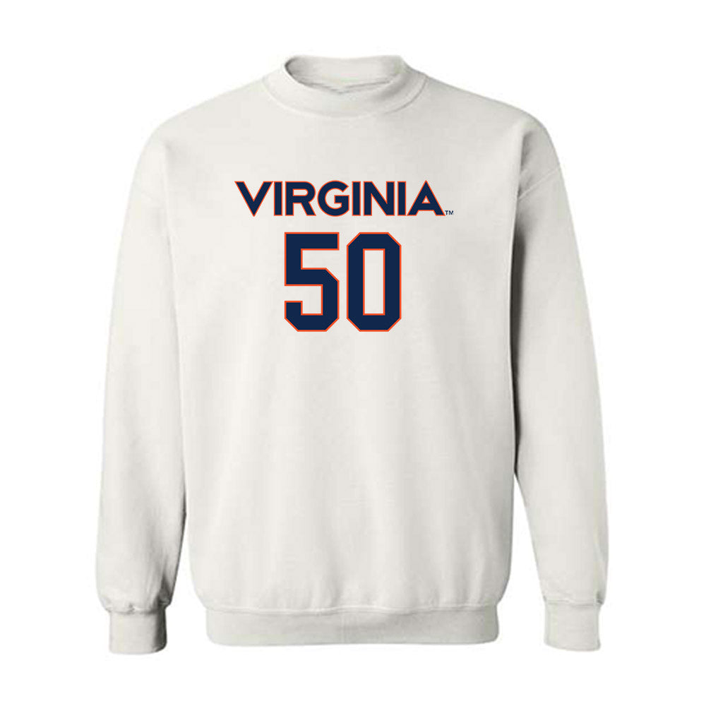 Virginia - NCAA Men's Lacrosse : Tucker Mullen - Replica Shersey Crewneck Sweatshirt-0