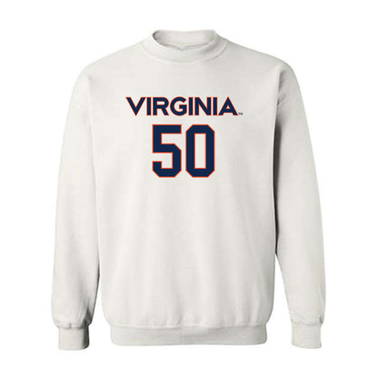 Virginia - NCAA Men's Lacrosse : Tucker Mullen - Replica Shersey Crewneck Sweatshirt-0