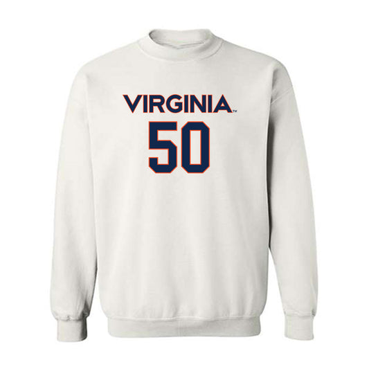 Virginia - NCAA Men's Lacrosse : Tucker Mullen - Replica Shersey Crewneck Sweatshirt-0