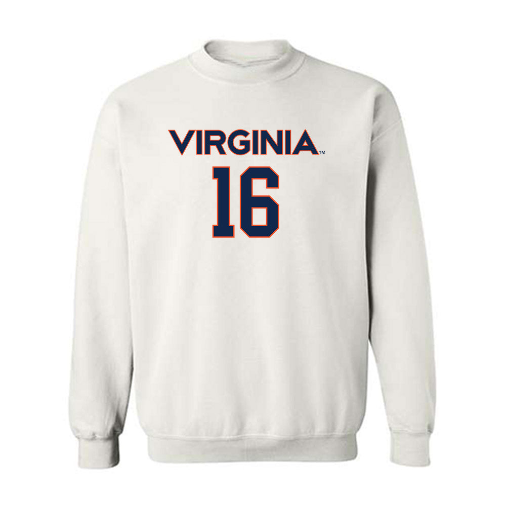 Virginia - NCAA Men's Lacrosse : George Fulton - Crewneck Sweatshirt Replica Shersey