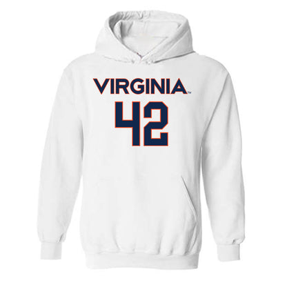 Virginia - NCAA Men's Lacrosse : Luke Jamin - Replica Shersey Hooded Sweatshirt-0