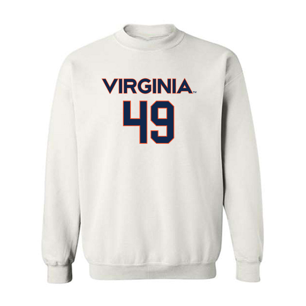 Virginia - NCAA Men's Lacrosse : John Schroter - Crewneck Sweatshirt Replica Shersey