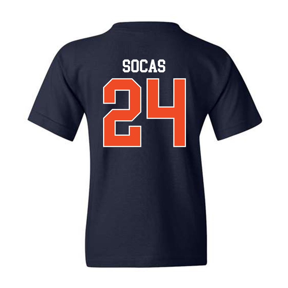 Virginia - NCAA Men's Soccer : Garrett Socas - Youth T-Shirt