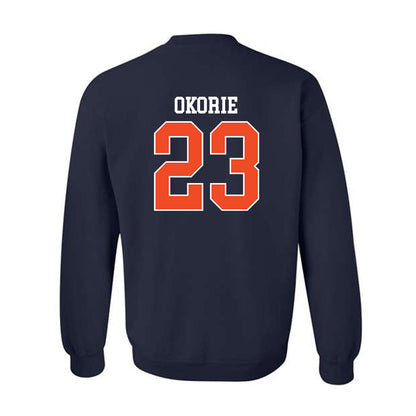 Virginia - NCAA Men's Soccer : David Okorie - Replica Shersey Crewneck Sweatshirt-1