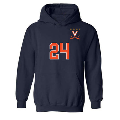 Virginia - NCAA Men's Soccer : Garrett Socas - Hooded Sweatshirt