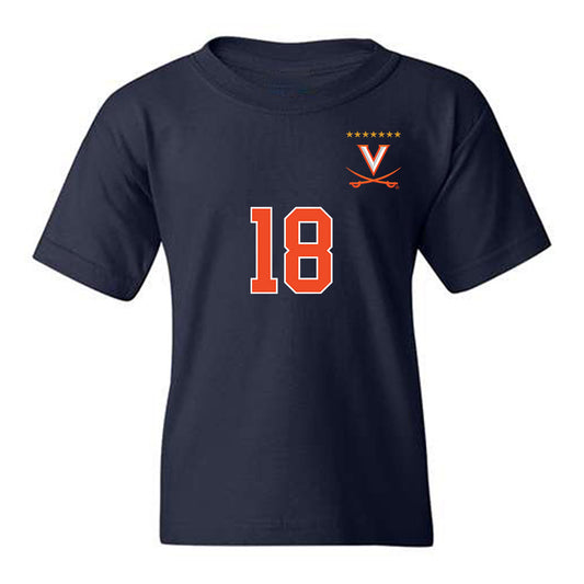 Virginia - NCAA Men's Soccer : Zachary Ehrenpreis - Replica Shersey Youth T-Shirt-0