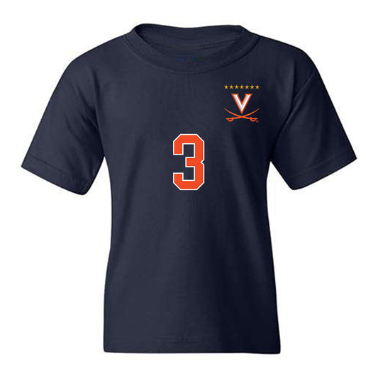 Virginia - NCAA Men's Soccer : Jesus De Vicente Espinosa - Replica Shersey Youth T-Shirt-0