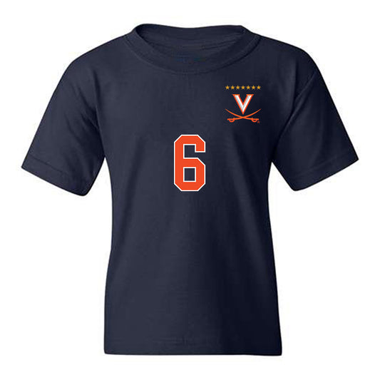 Virginia - NCAA Men's Soccer : Umberto Pela - Replica Shersey Youth T-Shirt-0