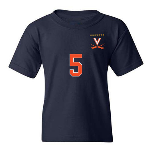 Virginia - NCAA Men's Soccer : Parker Sloan - Replica Shersey Youth T-Shirt-0