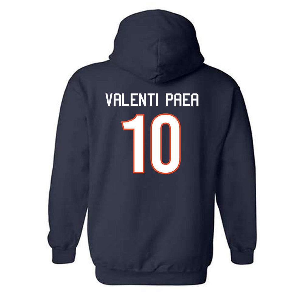 Virginia - NCAA Women's Basketball : Casey Valenti-Paea - Replica Shersey Hooded Sweatshirt