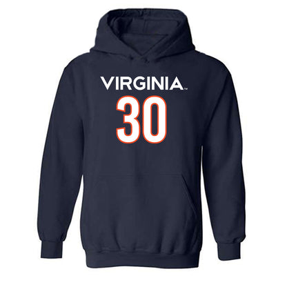 Virginia - NCAA Men's Basketball : Christian Bliss - Replica Shersey Hooded Sweatshirt